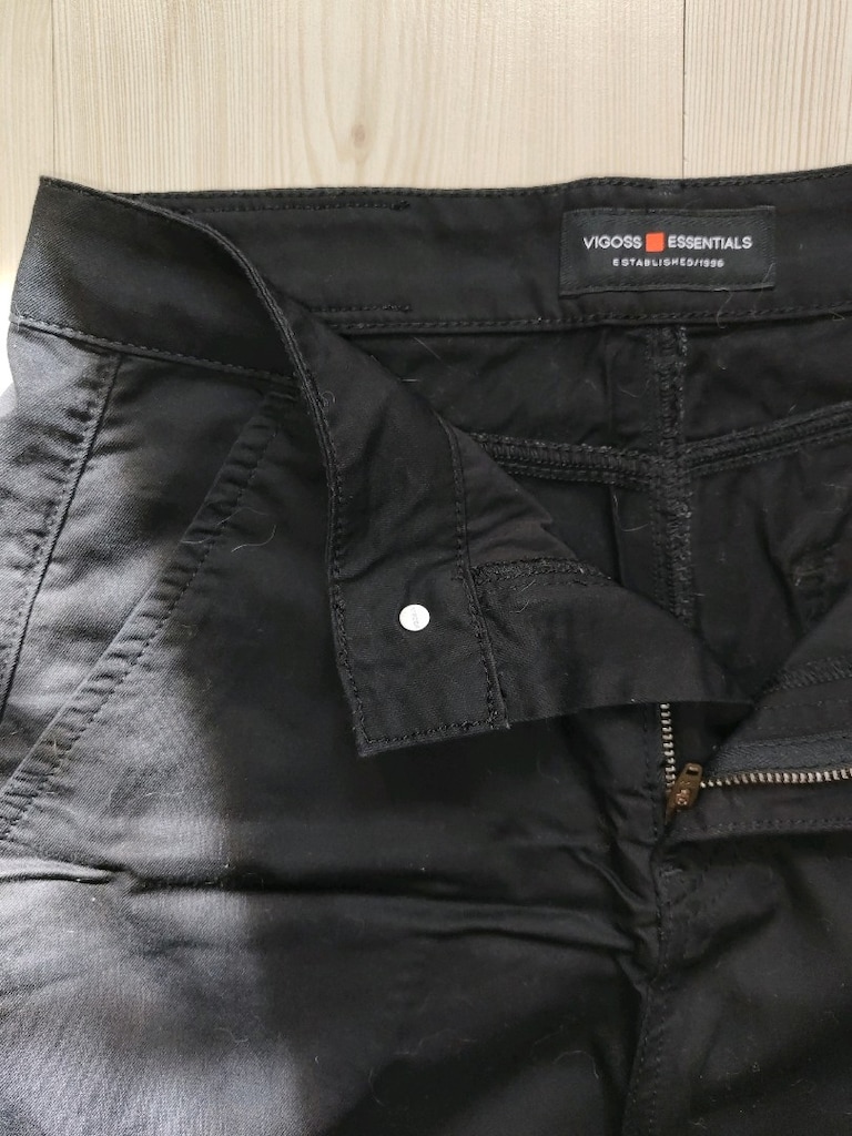 Siyah pamuklu baggy pantolon. - 4