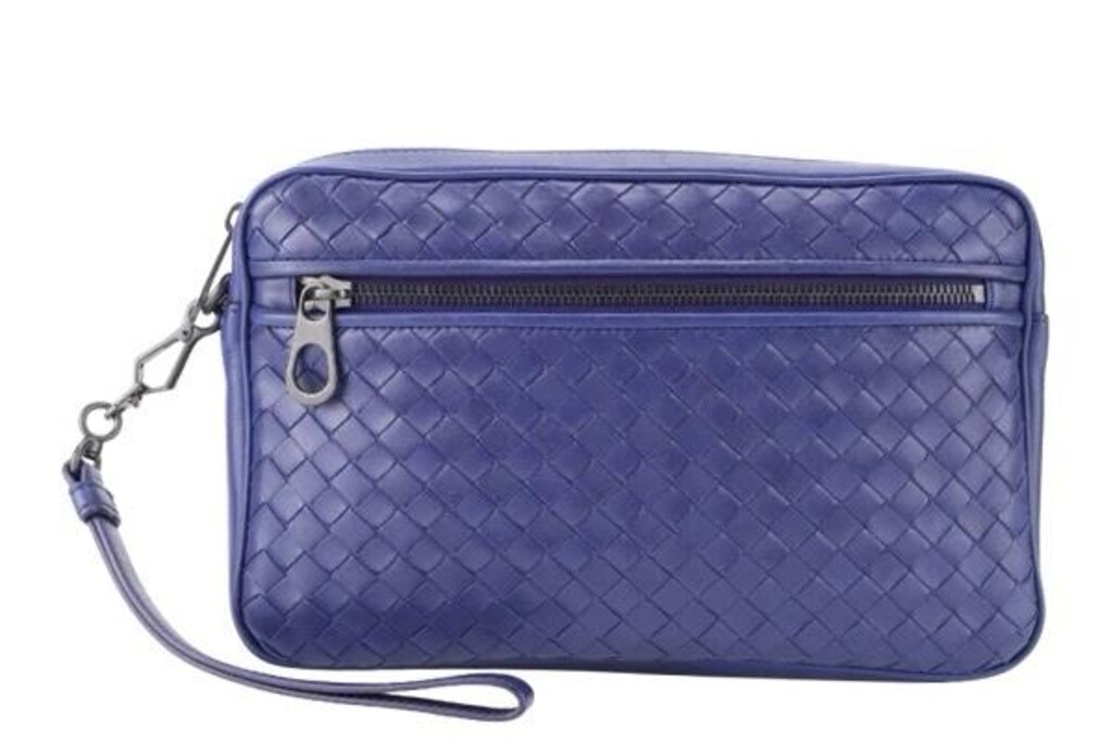 Bottega Veneta Nappa Intrecciato Bileklik Mavi - 3