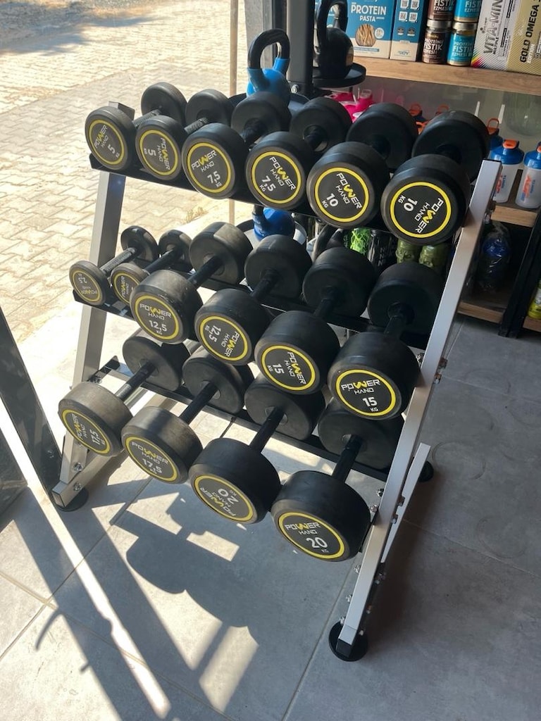 2,5-20 kg Dambıl seti ve stand - 2