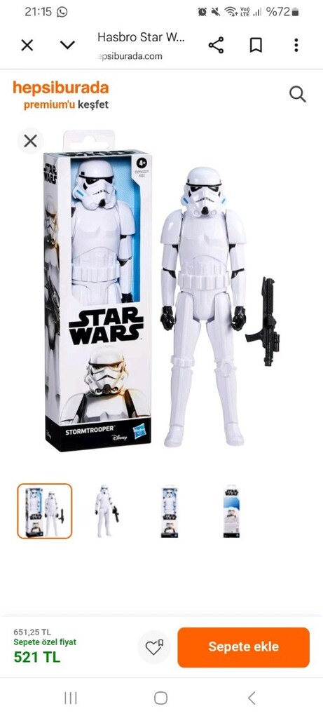 SIFIR STAR WARS AKSİYON FİGÜRÜ ( 30 cm adet fiyatıdır) PAZARLIKSIZZZ - 7