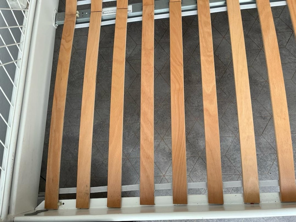 IKEA LEIRVIK Çift Kişilik Metal Karyola – Çok Temiz