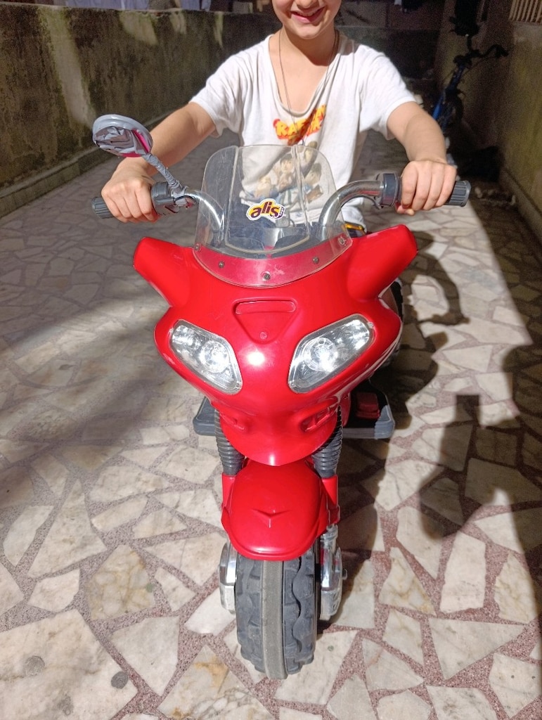 Akülü Motor,Çocuk Motoru,Şarjlı Motor, Motosiklet,Üç Tekerlekli Motor - 4