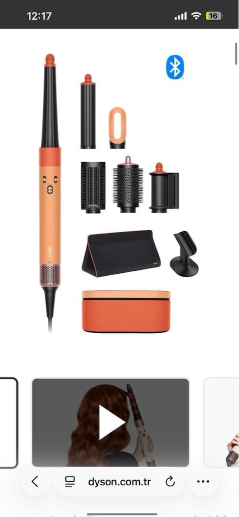 Dyson Airwrap i.d. Ceramic Apricot/Topaz Yeni, Faturalı ve Garantili