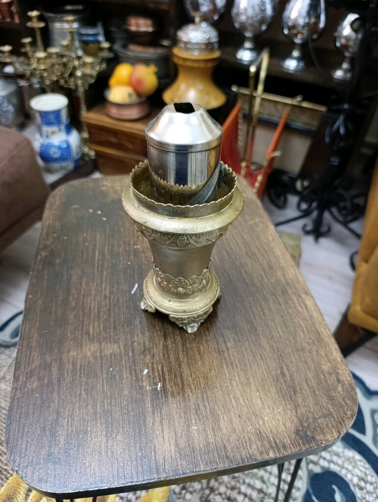 pirinç eskilerden buhurdanlık mumluk