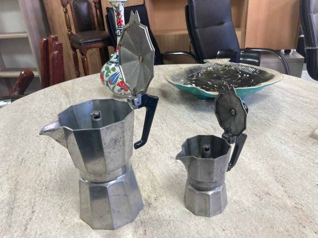 moka pot (İtalyan kahve cezvesi) İkisi birden - 3