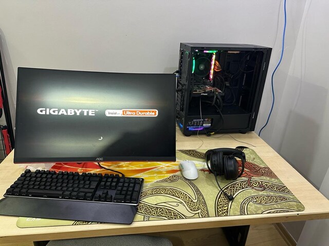 monitörle beraber set gaming pc