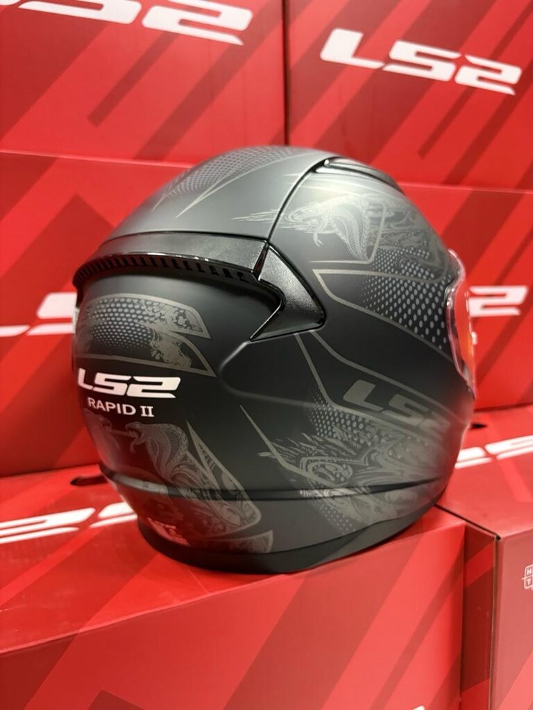 ls2 siyah kask - 4