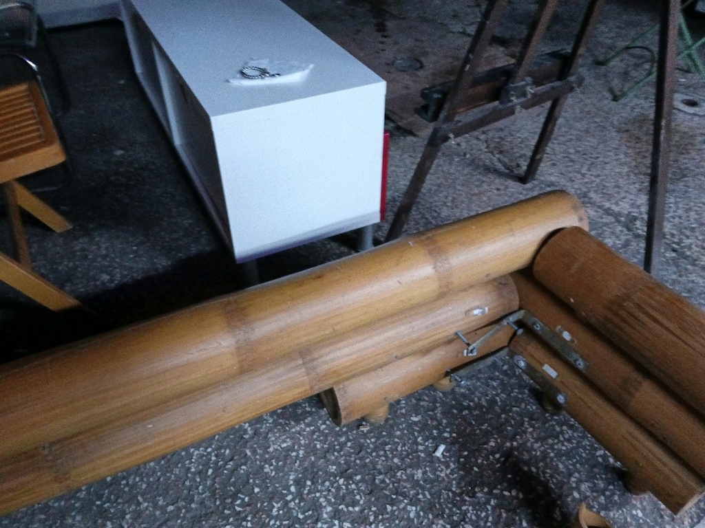 bambu ağacından çift kişilik karyola - 6