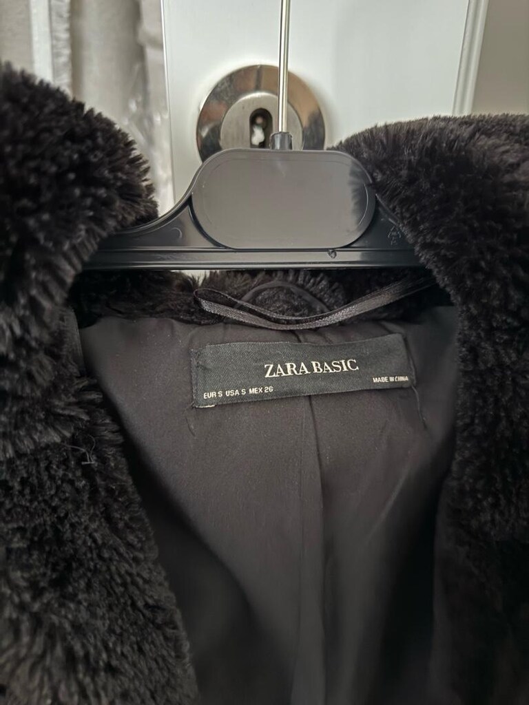 Zara siyah peluş mont - 2