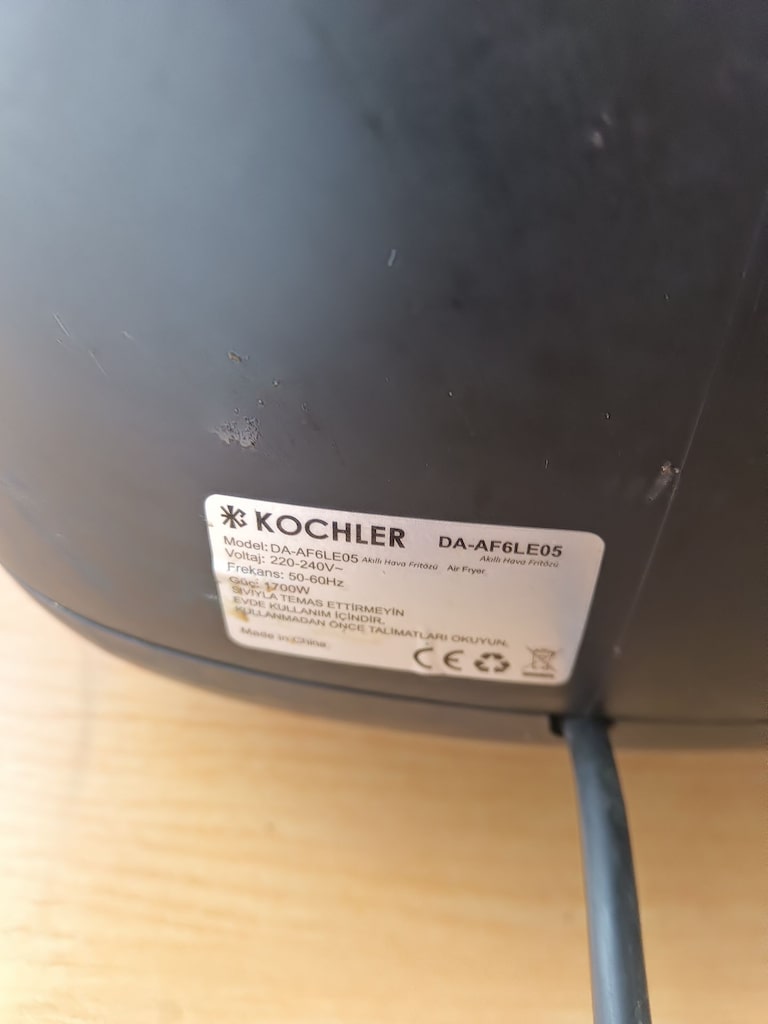 Airfry (Kochler DA-AF6LE05) Akıllı Hava Fritözü - 5