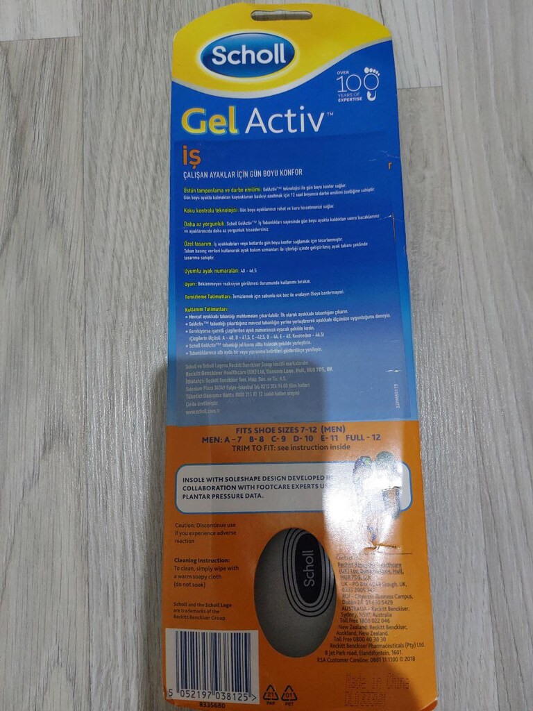 Scholl Gel Aktiv Tabanlık (Erkek - İş) - 3