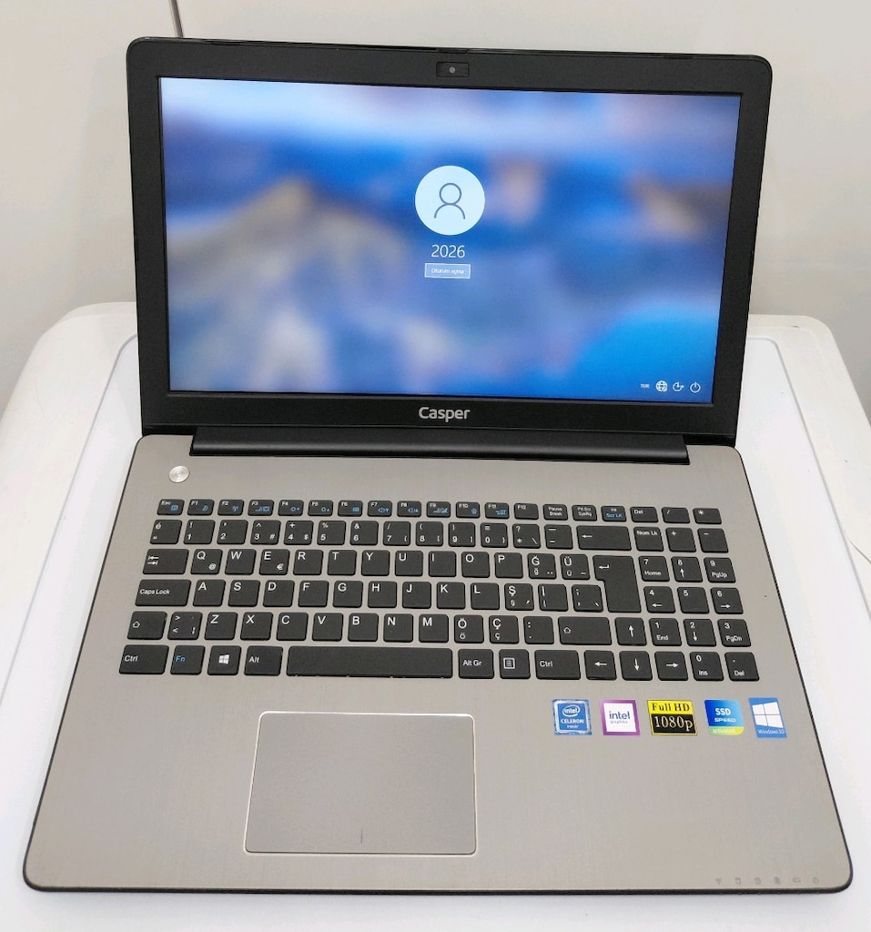 CASPER 15.6 İNÇ FHD ÇÖZÜNÜRLÜKLÜ SSDLİ TERTEMİZ LAPTOP! - 2