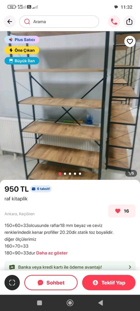 ofis kitaplık raf tv - 4