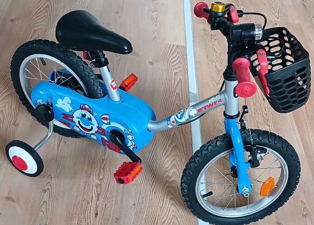 btwin çocuk bisikleti 14 jant Decathlon YENİ GİBİ Ön Sepetli de var - 7