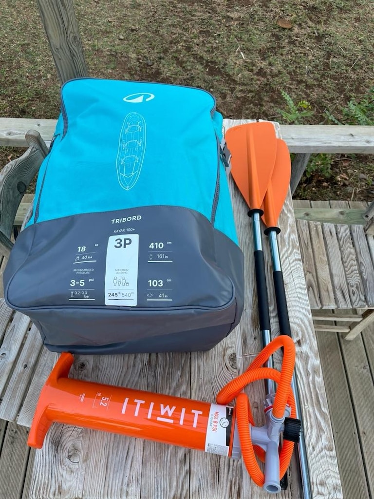 3 KİŞİLİK SIFIR AYARINDA DECATHLON 100+ KANO, KÜREK VE POMPA SETİ - 4