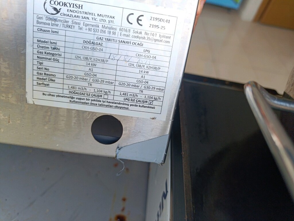 4 gözlü Endüstriyel Ocak Tüp ile Çalışır - 5