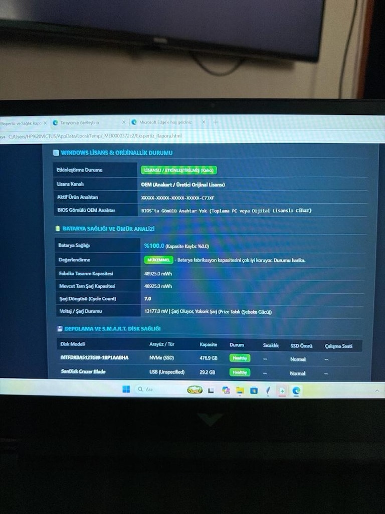 HP VİCTUS TERTEMİZ KOZMETİK 10/10 2 AYLIK FATURALI KUTUSU YOK - 11