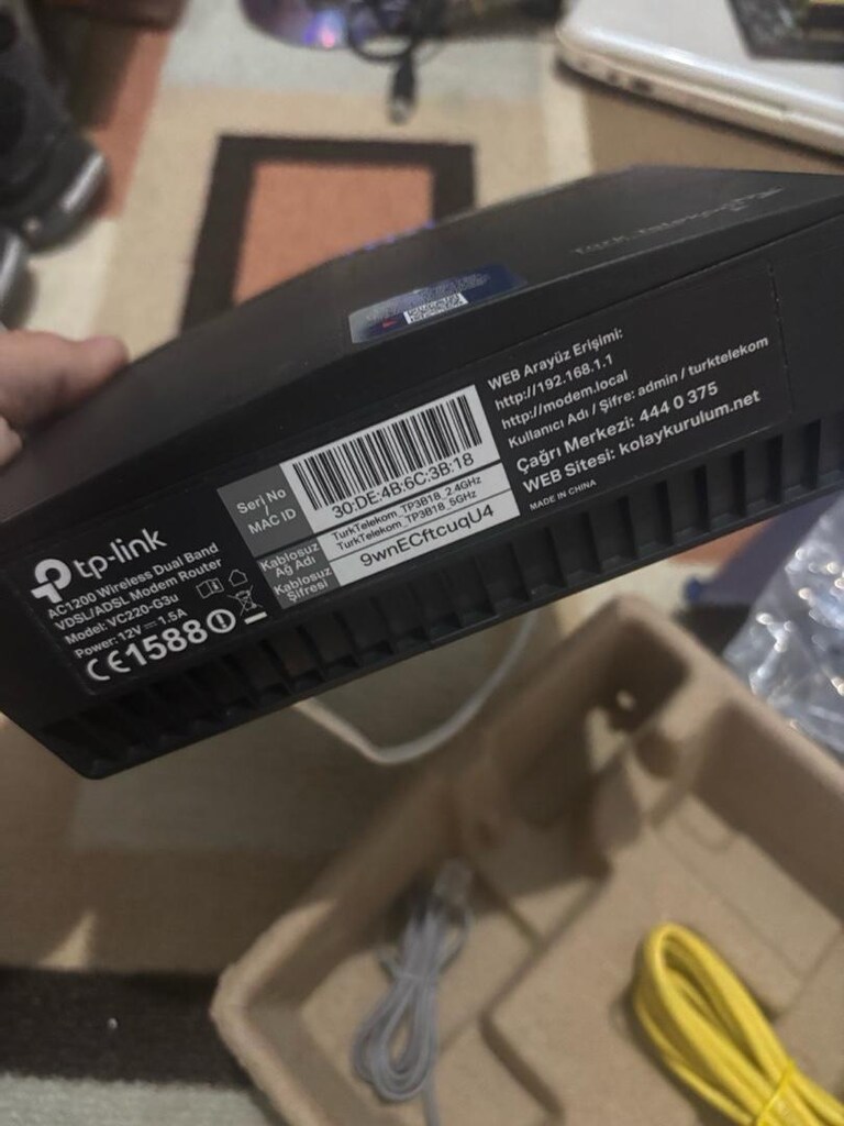 tp link 5ghz kutulu sıfır modem - 2