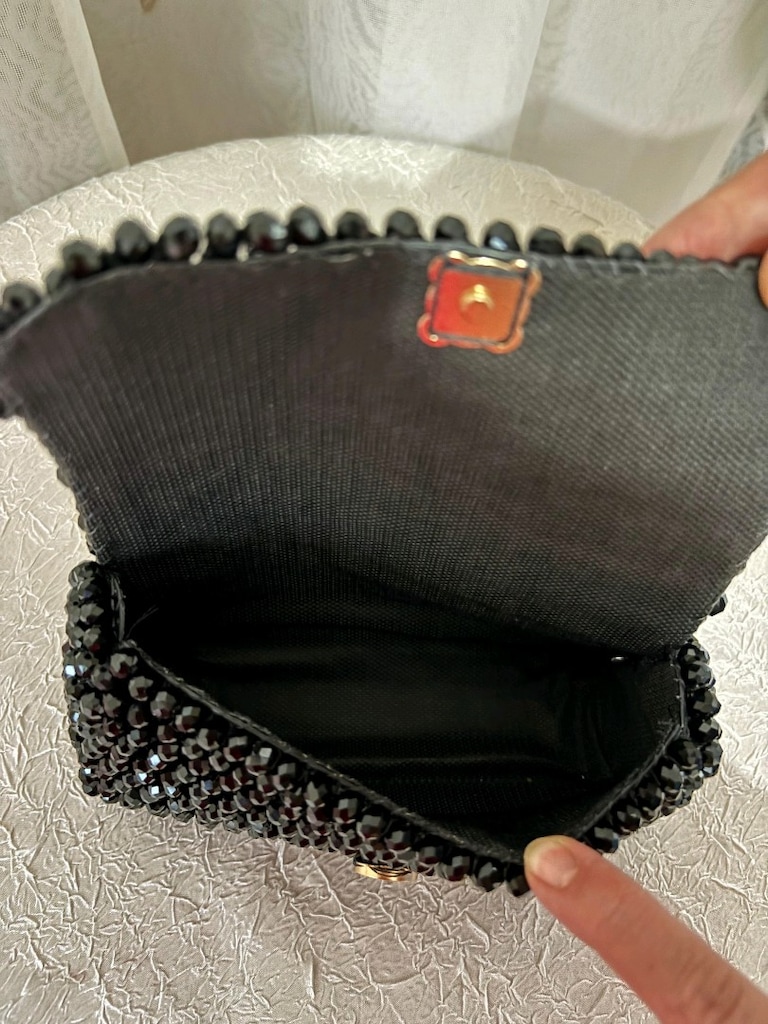 kristal taşlı kanvas çanta - 4