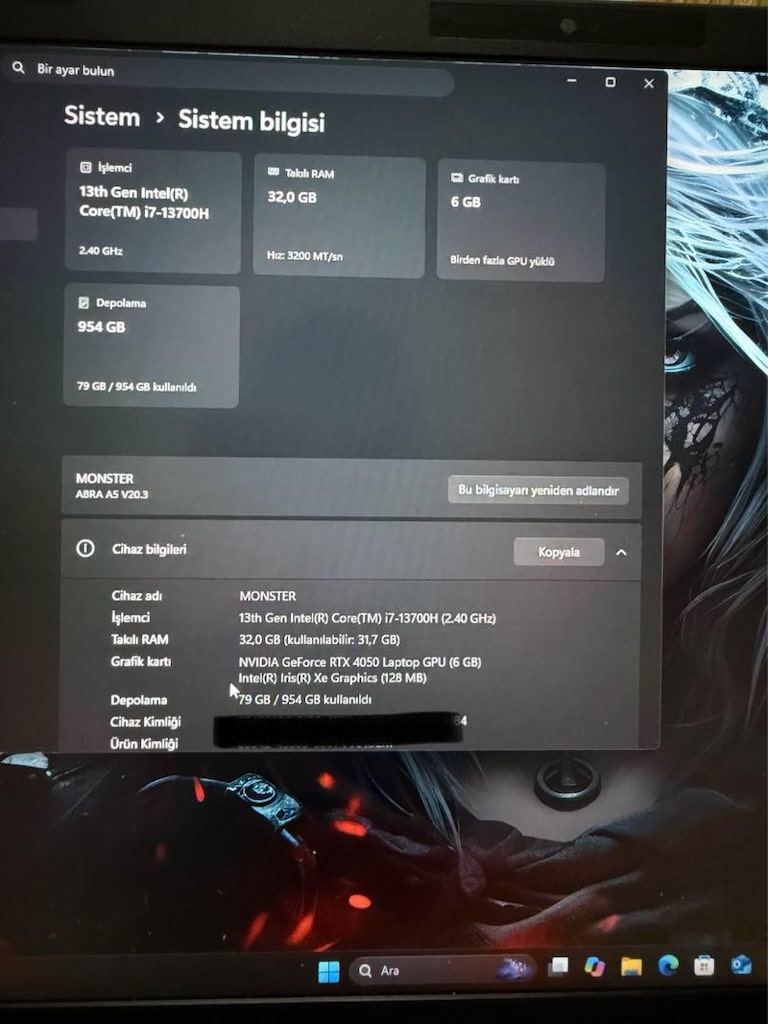 Monster Abra A5 Gaming Laptop - 7
