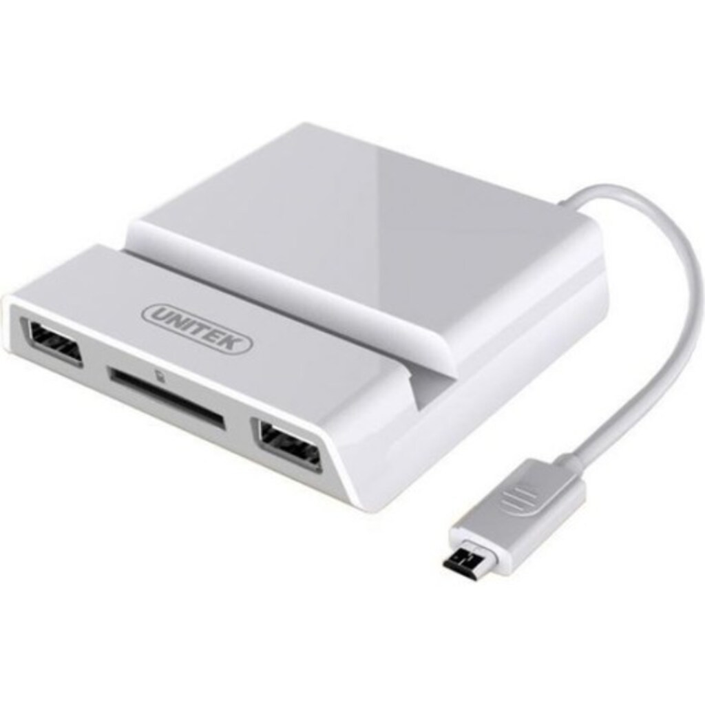 Unitek Otg Dock, USB, Sd Kart Okuyucu + Telefon Standı Yeni - 2