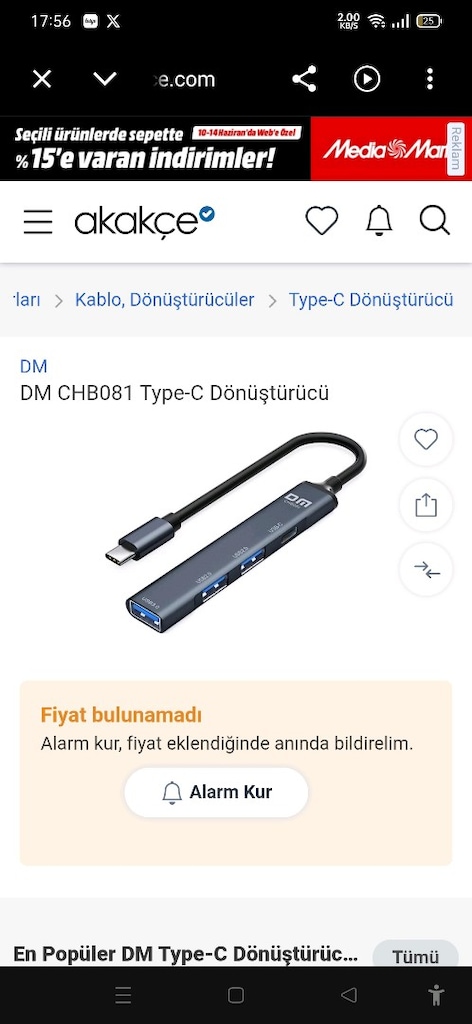 DM CHB081 Type-C Dönüştürücü - 2