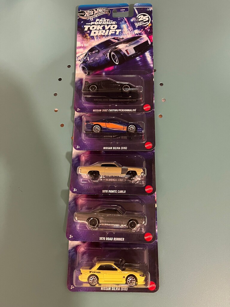 Sıfır Hot Wheels Hızlı ve Öfkeli Tokyo Drift Full Set (5 adet araba) - 4