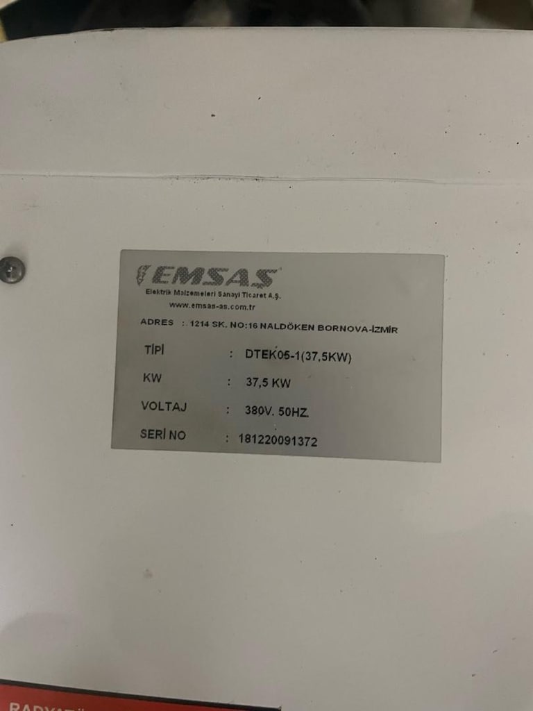 EMSAŞ ELEKTRİKLİ KOMBİ 37,5 Kwz (380 V. 50 Hz.) Az Kullanılmış, Temiz. - 3