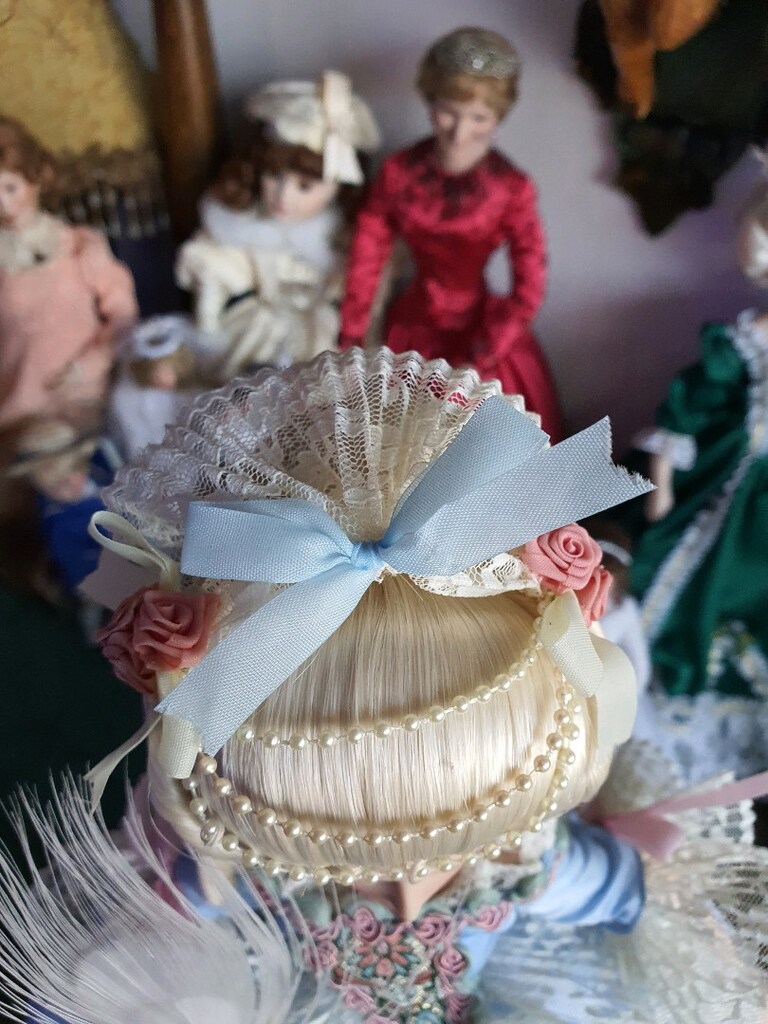 Marie Antoinette porselen bebek damgalı vintage - 7