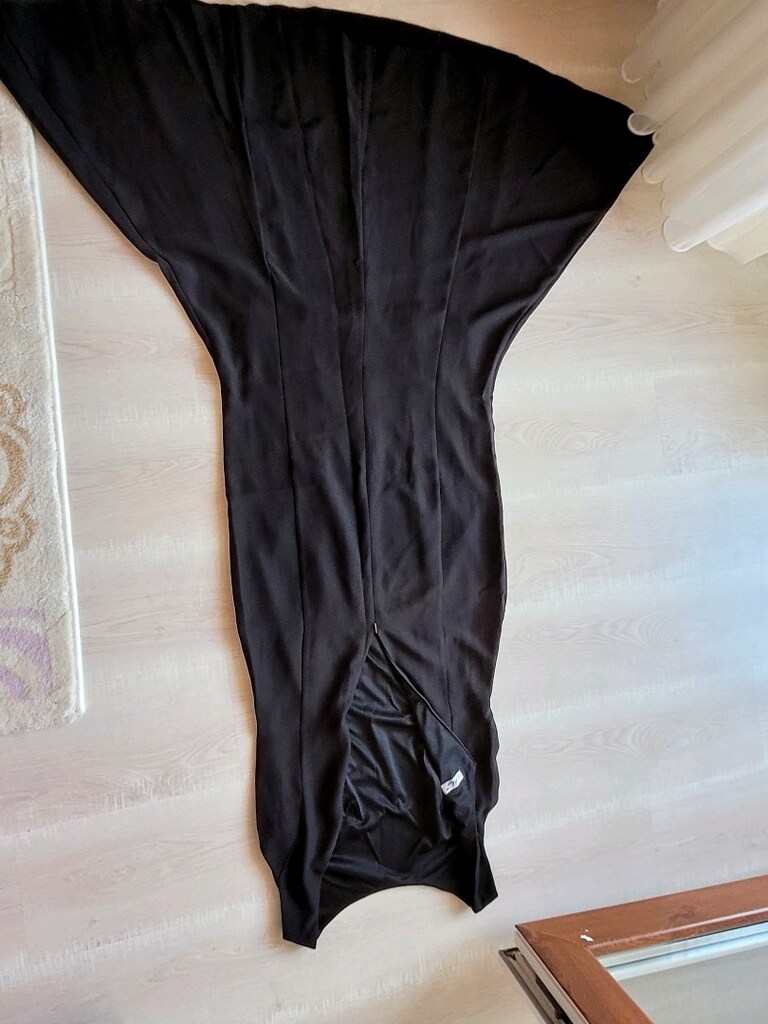 siyah abiye elbise balık model - 2