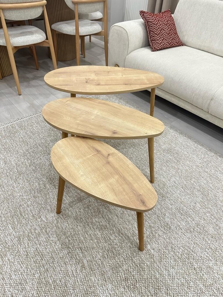 3 Adet Zigon Sehpa - 2