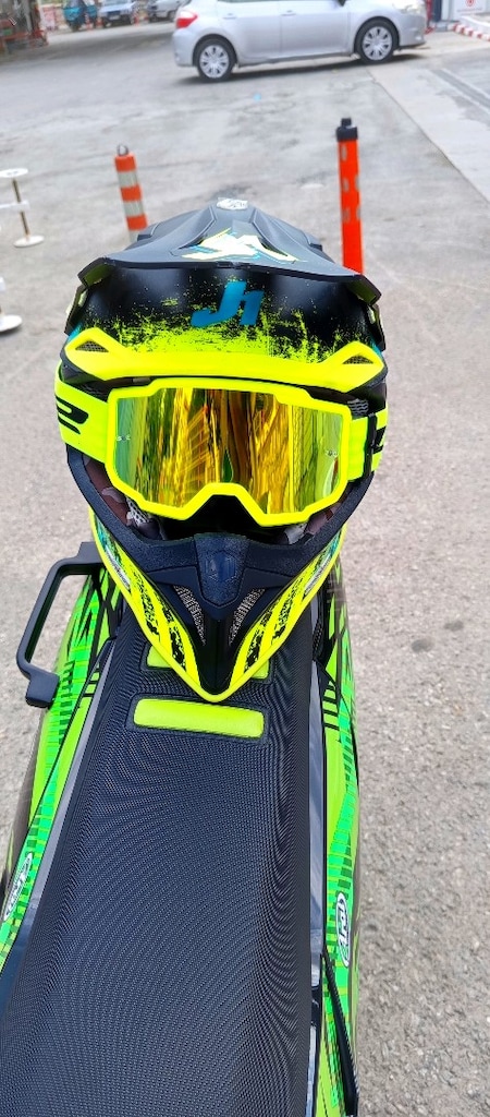 TEMİZ KULLANILMIŞ JUST1 CROSS KASK + LS2 GÖZLÜK - 3