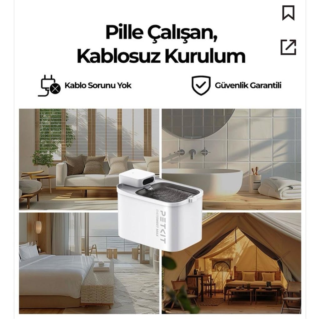 Petkit Eversweet Max Akıllı Kedi Su Pınar - 19