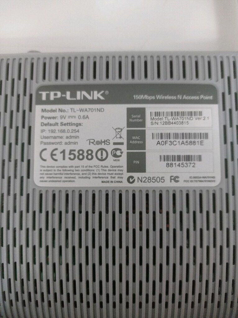 TP-LINK 150Mbps Wireless N Access Point Modem - 2
