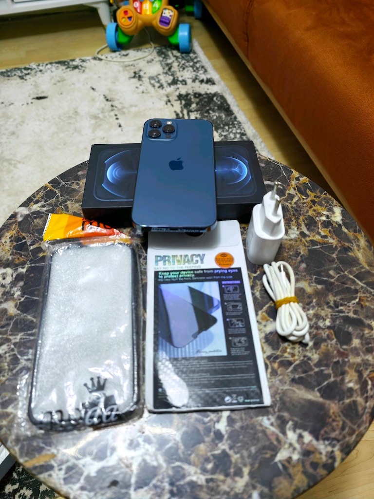 iPhone 12 pro mex 128gb pil 83 hatasız sıfır gibi garantili seri çift - 2