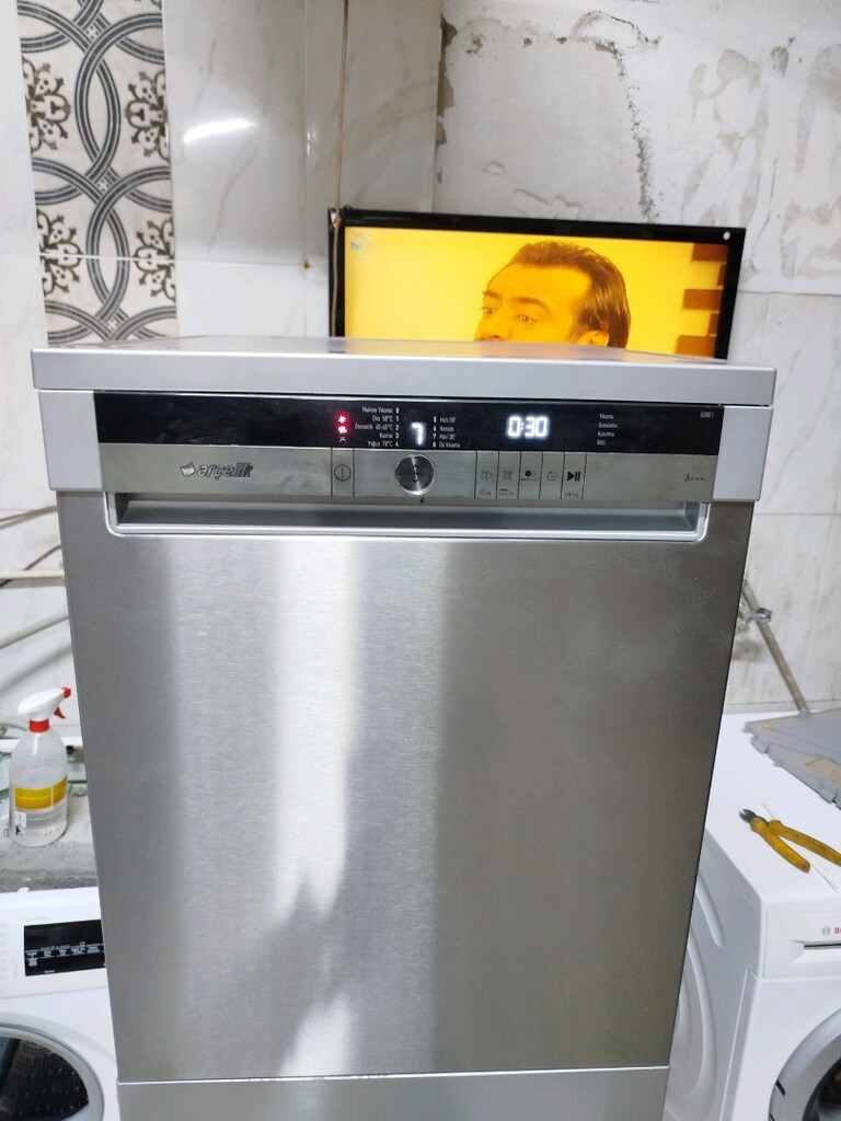 İnox(Gri) 3 Lü Set(Buzdolabı, Çamaşır Makinası ve Bulaşık Makinası) - 12