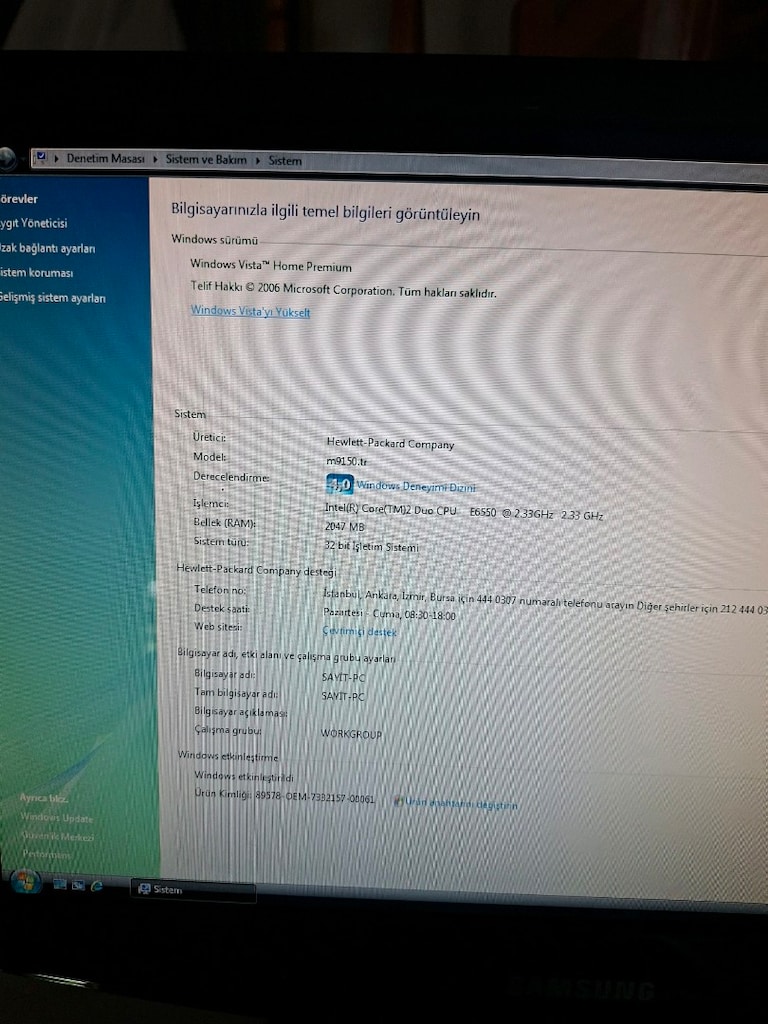 Hp intel core 2 duo masaüstü bilgisayar 19 inç samsunğ ekran - 10