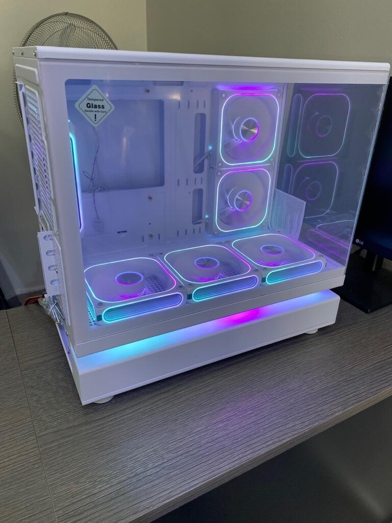 Zoko Beyaz 6x12cm ARGB Fanlı M-ATX Gaming Akvaryum Kasa - 2