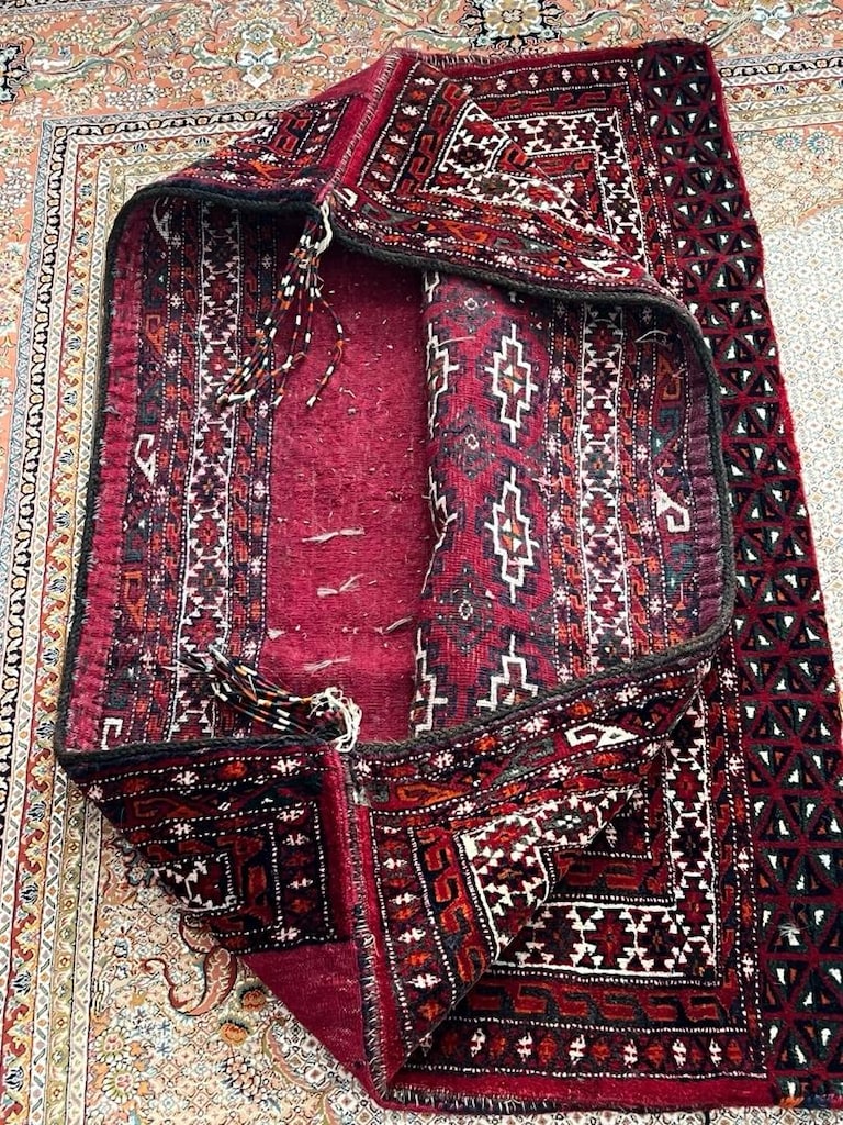El dokuma heybe halı - 5