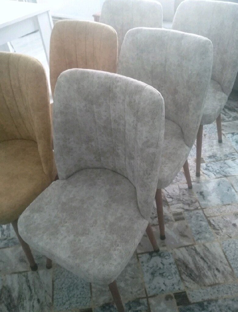 hardal rengi ve krem rengi sandalyeler 6 adet mevcut tuzla yayla mahal - 3