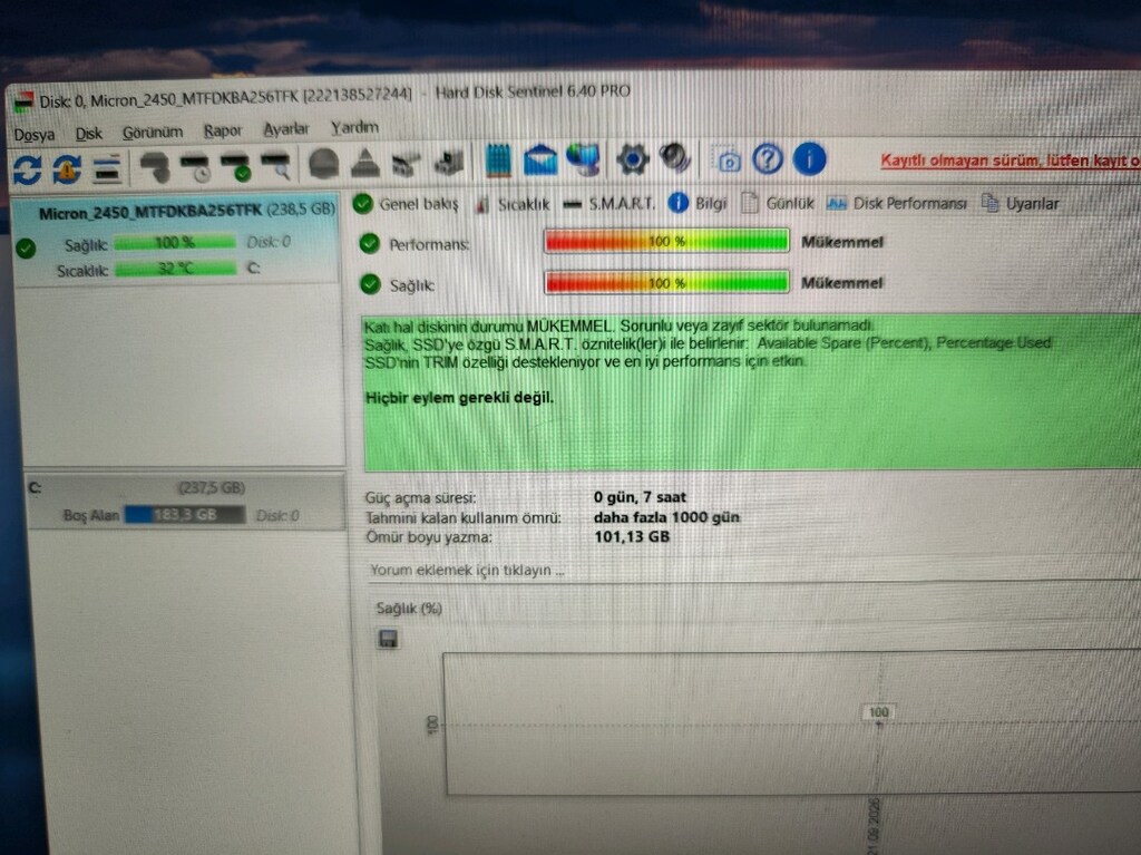 MİCRON GEN 4 X4 256 GB NVME SSD - 3