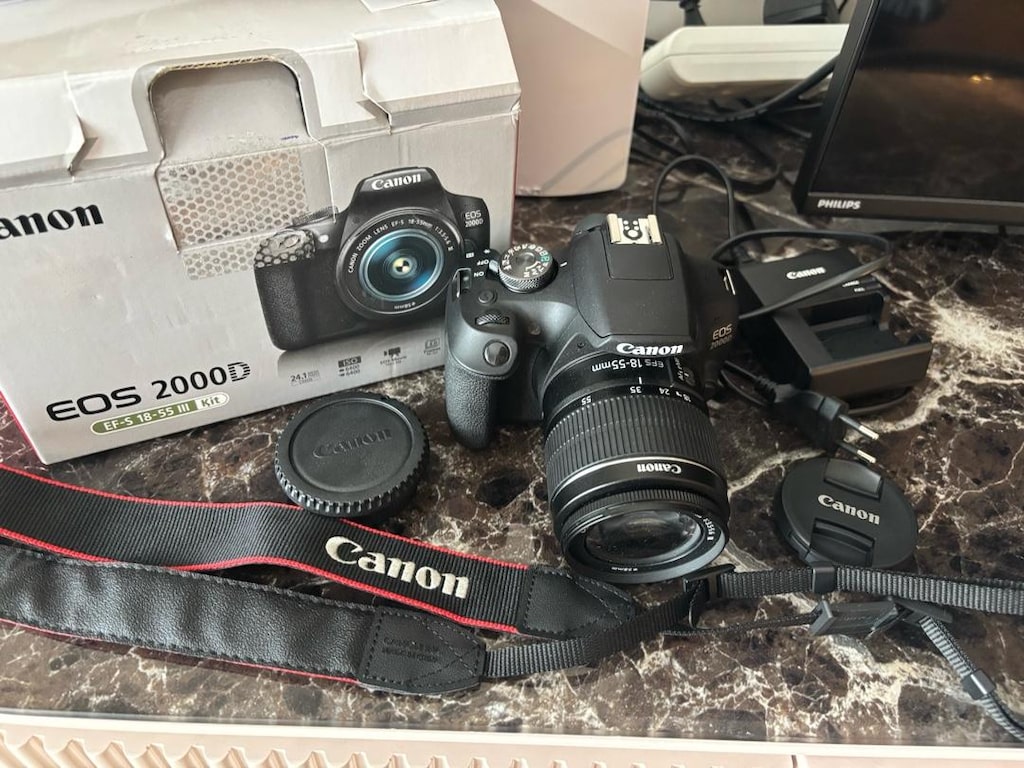 CANON EOS 2000D DSLR Fotoğraf makinesi +EF-S 18-55mm III kit lens - 3