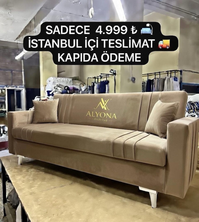 ALYONA MOBİLYADAN HALKA DİREK SATIŞ ÇEKYATh KABEPELER KAPIDA ÖDEMELİ İ - 20