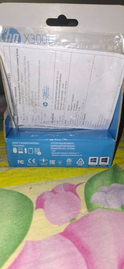 maus hp X3000 Wireles maus sıfır kutusunda açılmamış. - 5