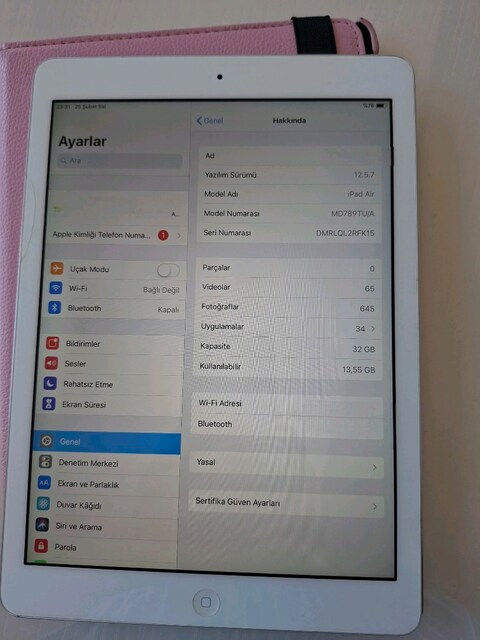 Temiz ipad air 32 GB (1.nesil) tablet