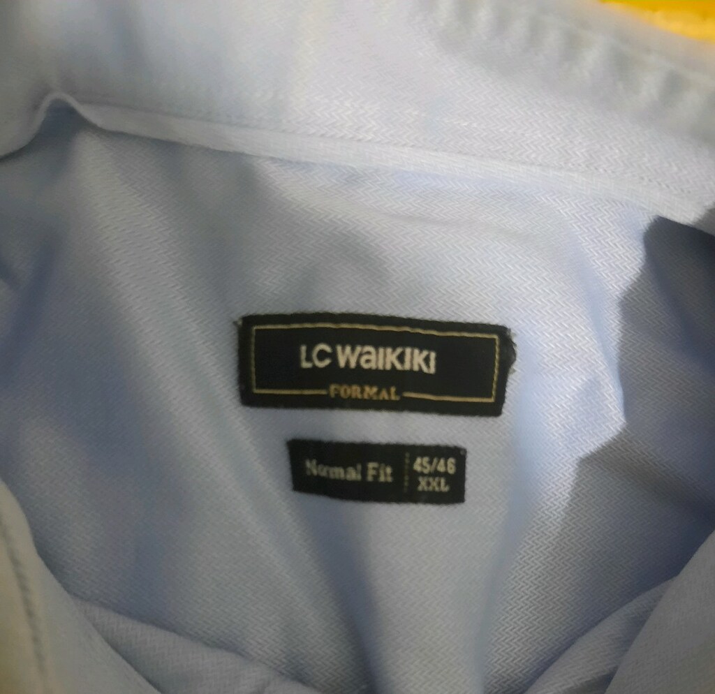 LC Waikiki XXL Açık Mavi Formal Kısa Kollu Gömlek — görsel 2/3