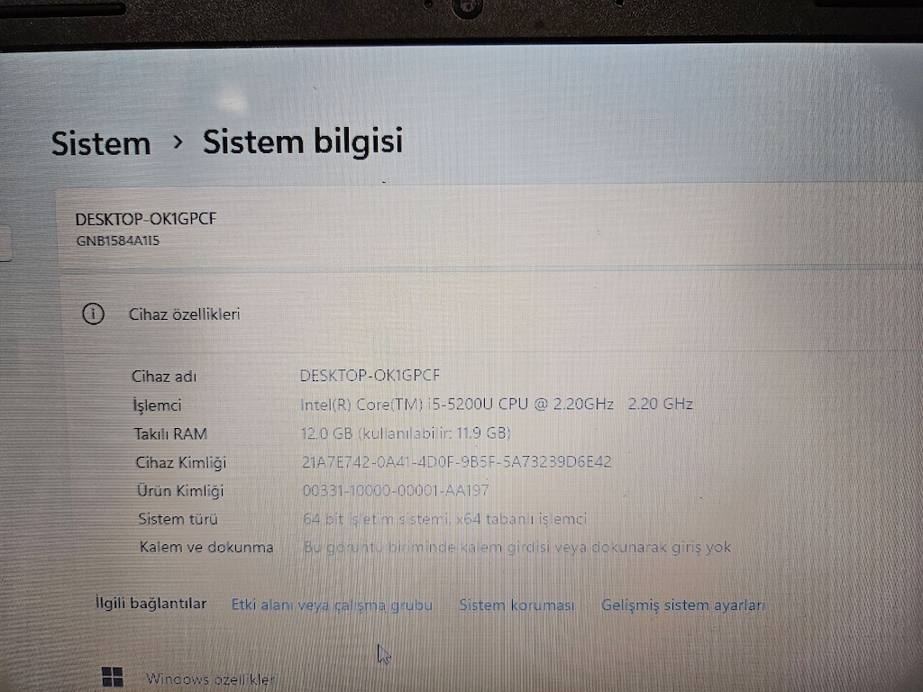 İ5 5.NESİL +12 GB RAM + 240 GB SSD+ GEFORCE GT 920M EKRAN KARTLI - 7