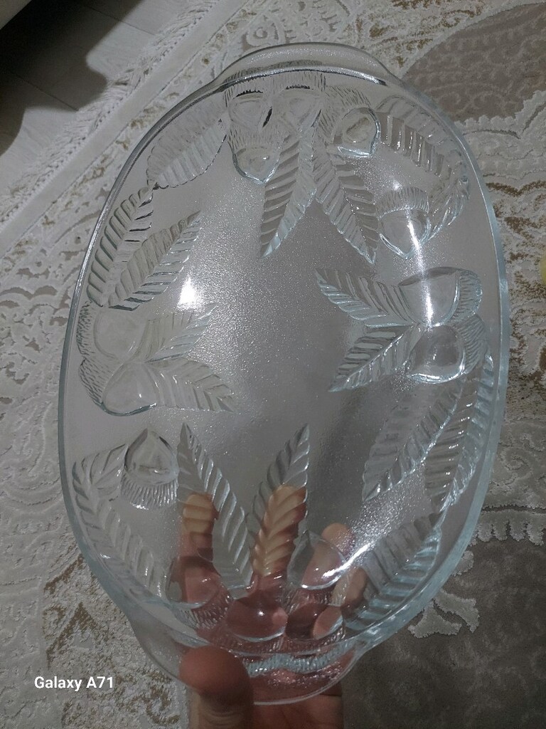 Yayvan cam salata tabağı - 3