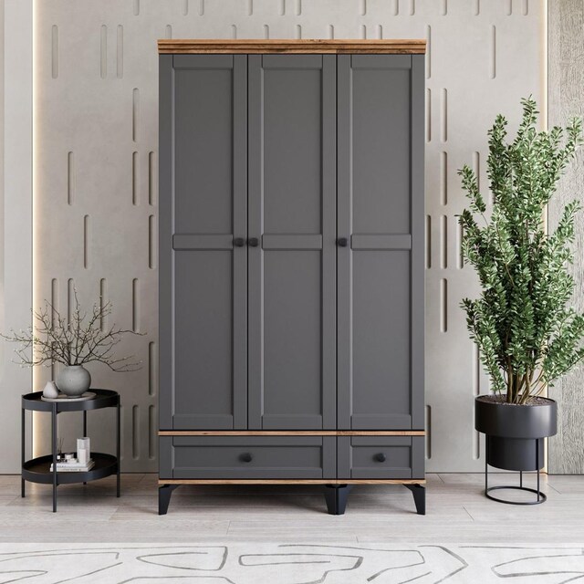 SİLVA 3 KAPAKLI %100 MDF GARDROP