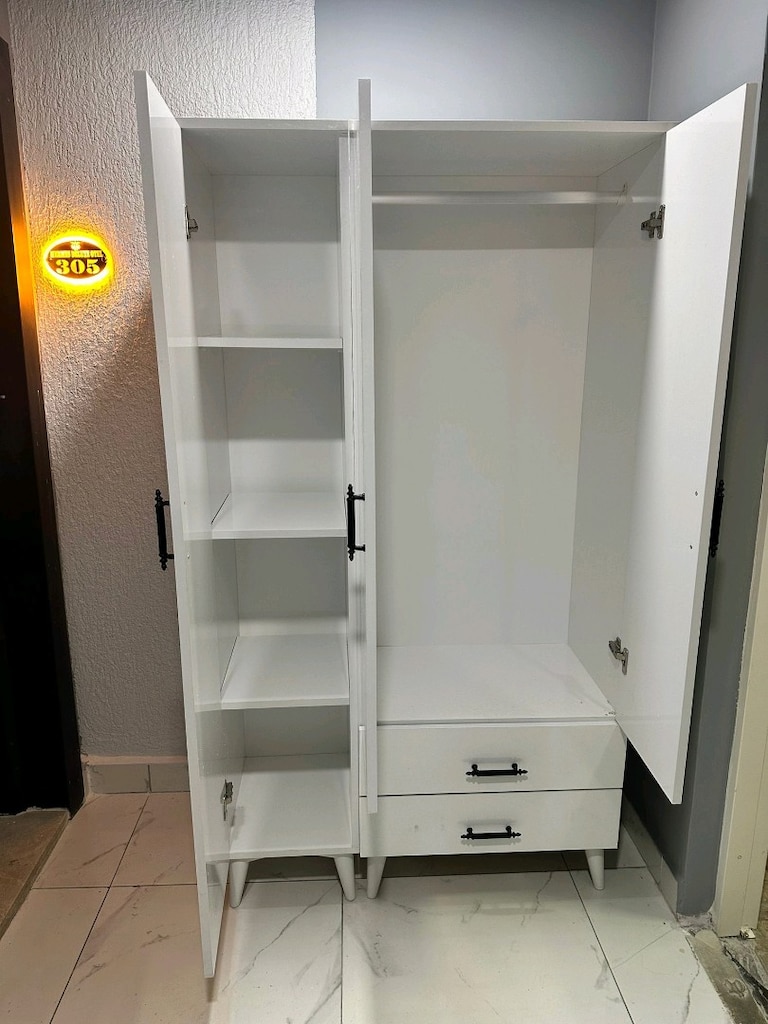***3 KAPAKLI*** ÜCRETSİZ KURULUM KAPIDA ÖDEME GARDROP ELBİSE DOLABI İM - 3